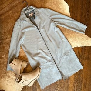 Philosophy Suede Cardigan Jacket with pockets - size Large